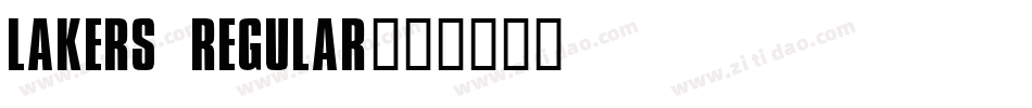 Lakers Regular字体转换
